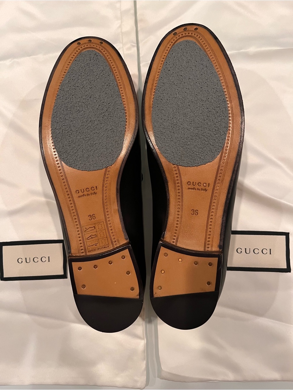 NIB Gucci Women's Jordaan Black Leather Horsebit Loafers Size 36 / US 6 - Picture 6 of 6